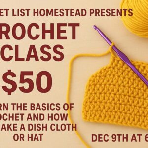 Beginner Crochet Class